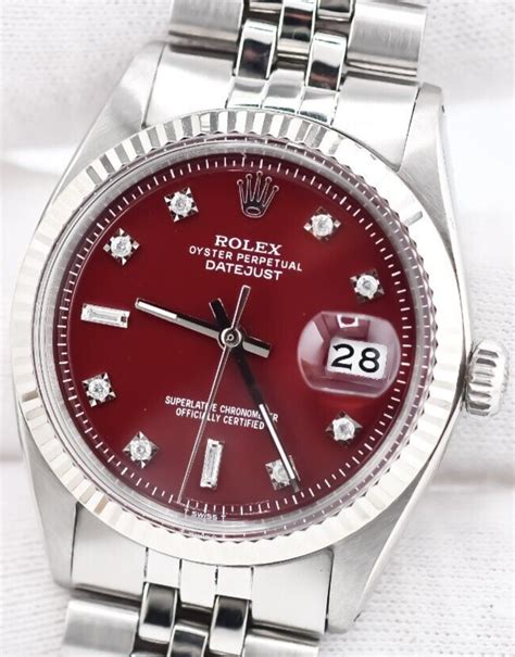 rolex date just uomo bordeaux|rolex datejust 36mm.